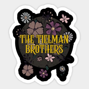 Aesthetic Tielman Proud Name Flowers Retro Styles Sticker